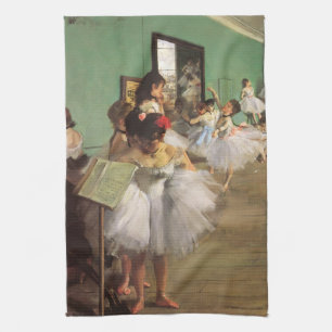 Tanzklasse von Degas, Vintage Impressionismus Ball Geschirrtuch