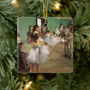 Tanzklasse von Degas, Vintage-Impressionismus-Ball Keramikornament