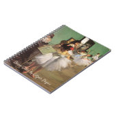 Tanzklasse von Degas, Vintage Impressionismus Ball Notizblock (Linke Seite)