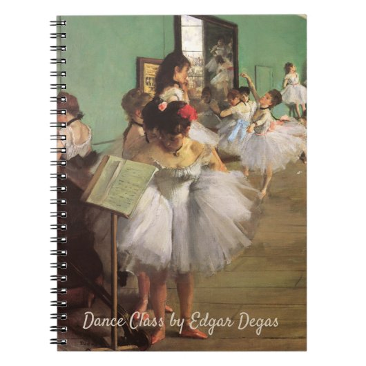 Tanzklasse von Degas, Vintage Impressionismus Ball Notizblock (Vorderseite)