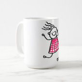 Tanzkleckse Tasse (Vorderseite Links)