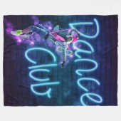 Tanzklub Neon Graffiti Wand mit Fleece Blanken (Vorderseite (Horizontal))