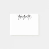 Tanzknochen Happy Halloween Post-it Klebezettel (Vorderseite)