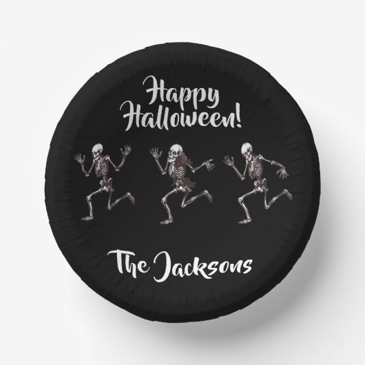 Tanzknochen Pappteller (Vorderseite)