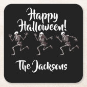 Tanzknochen Rechteckiger Pappuntersetzer (Vorderseite)