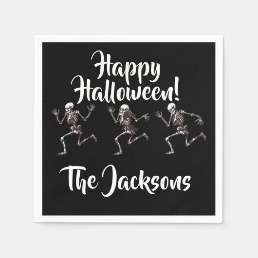 Tanzknochen Serviette (Vorderseite)