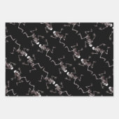 Tanzknochen Wrapping Paper Flat Sheet Set 3 Geschenkpapier Set (Vorderseite 3)