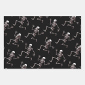 Tanzknochen Wrapping Paper Flat Sheet Set 3 Geschenkpapier Set (Vorderseite 2)