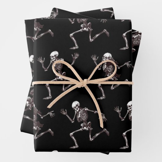 Tanzknochen Wrapping Paper Flat Sheet Set 3 Geschenkpapier Set (Beispiel)