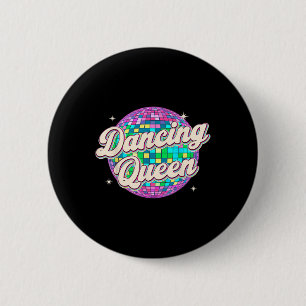 Tanzkönigin-Shirt Vintage-Tanz 70er Kinder Mädchen Button