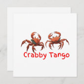 Tanzkrabbe Feiertagskarte (Vorne/Hinten)
