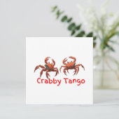 Tanzkrabbe Feiertagskarte (Stehend Vorderseite)