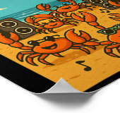 Tanzkrabbe Poster (Ecke)