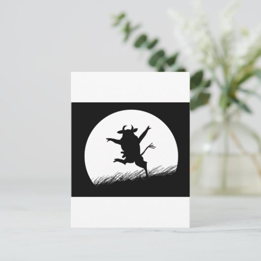 Tanzkuh Postkarte (Stehend Vorderseite)