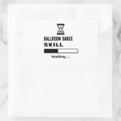 Tanzkunst im Ballsaal Loading..... Rechteckiger Aufkleber (Tasche)