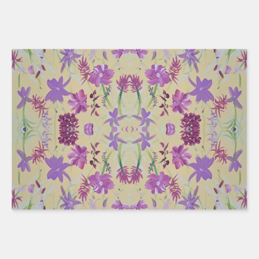 Tanzlavendel Geschenkpapier Set (Vorderseite)