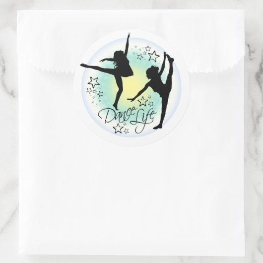 Tanzleben, Tanzaufkleber Runder Aufkleber (Tasche)