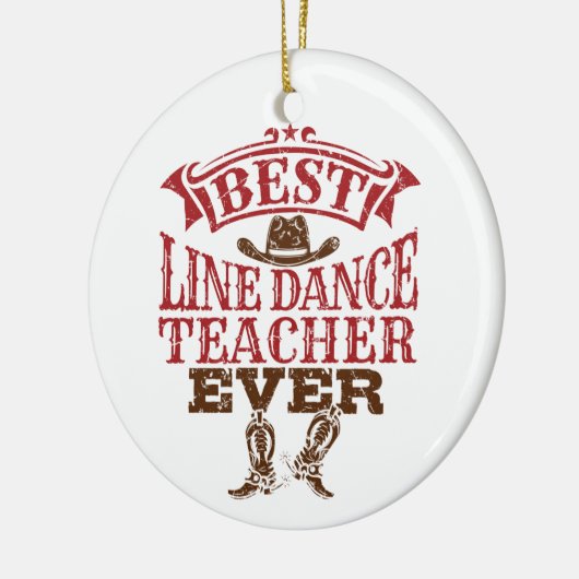 Tanzlehrer aller Zeiten Keramik Ornament (Links)