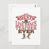 Tanzlehrer aller Zeiten Postkarte (Vorne/Hinten)