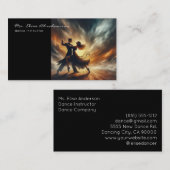 Tanzlehrer Ballerina Lehrer Visitenkarte (Vorne/Hinten)