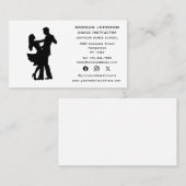 Tanzlehrer Ballroom Dancing Social Media Visitenkarte (Vorne/Hinten)