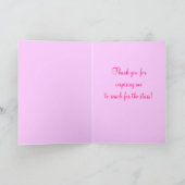 Tanzlehrer Danke Ballerina mit Stars (Innenseite)