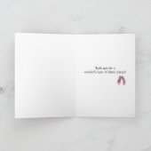 Tanzlehrer Danke Karte (Innenseite)