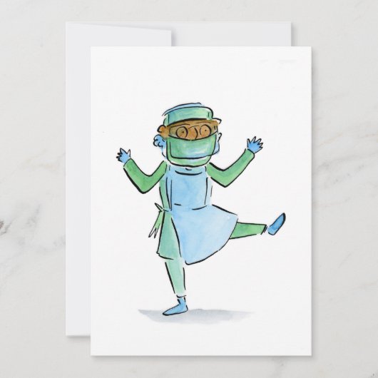 Tanzlehrer Einladung (Vorderseite)