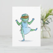 Tanzlehrer Einladung (Stehend Vorderseite)