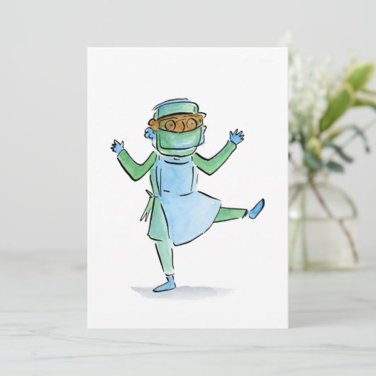 Tanzlehrer Einladung (Stehend Vorderseite)