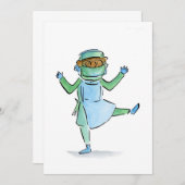 Tanzlehrer Einladung (Vorne/Hinten)