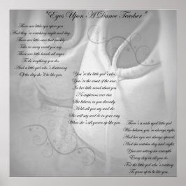 Tanzlehrer Gedicht Poster