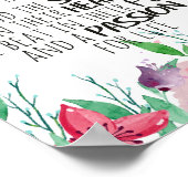 Tanzlehrer Geschenk Anerkennung Danke Zitat Poster (Ecke)