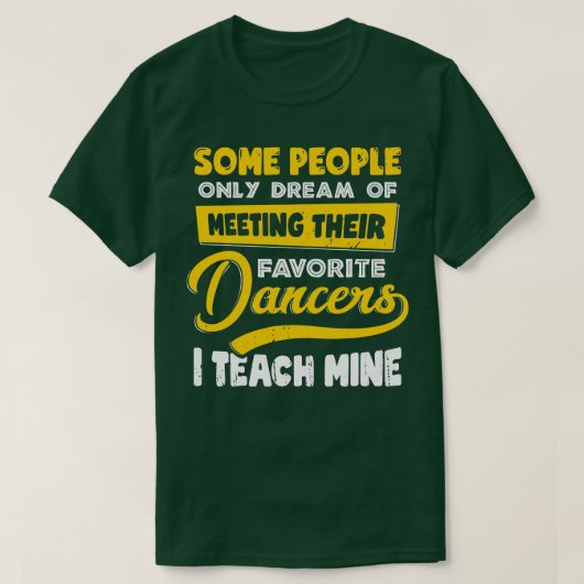 Tanzlehrer-Geschenk T-Shirt (Design vorne)