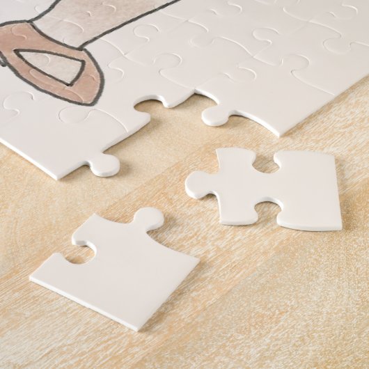 Tanzlehrer Gift Lyrical Modern Lila Erwägung Puzzle (Seite)