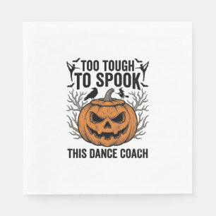 Tanzlehrer Halloween-Kürbis-Gravur-Shirt De Serviette