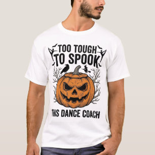 Tanzlehrer Halloween-Kürbis-Gravur-Shirt De T-Shirt
