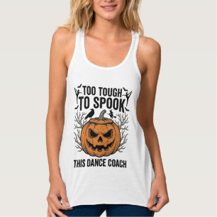 Tanzlehrer Halloween-Kürbis-Gravur-Shirt De Tank Top