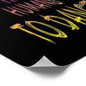 Tanzlehrer Ich lehre kleine Menschen, zu tanzen Poster (Ecke)