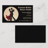 Tanzlehrer im Ballsaal Visitenkarte (Vorne/Hinten)