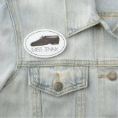 Tanzlehrer Jazz Shoe Choreograf Namensschild (Beispiel)