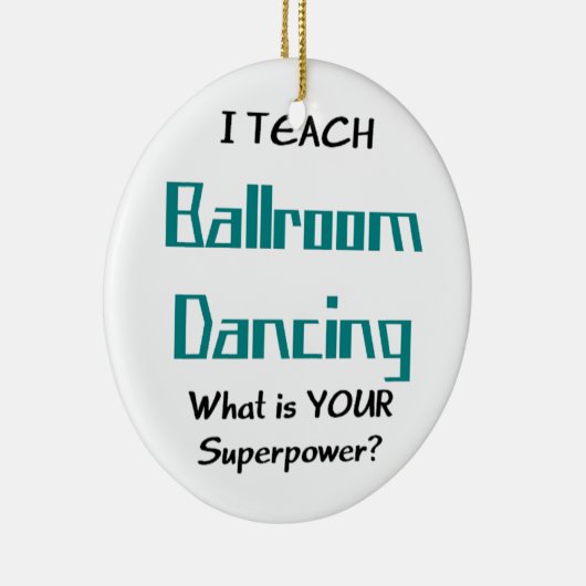 Tanzlehrer Keramik Ornament (Rechts)