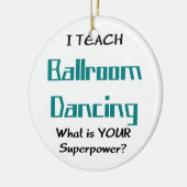 Tanzlehrer Keramik Ornament (Links)