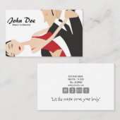 Tanzlehrer Tango Business Card Visitenkarte (Vorne/Hinten)