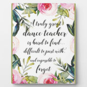 Tanzlehrer Vielen Dank für Ihre Wünsche nach Tanzl Fotoplatte (Vorderseite)