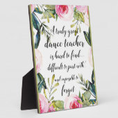 Tanzlehrer Vielen Dank für Ihre Wünsche nach Tanzl Fotoplatte (Seite)