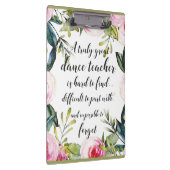 Tanzlehrer Vielen Dank für Ihre Wünsche nach Tanzl Klemmbrett (Rechts)