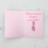 Tanzlehrer Vielen Dank mit Hängeballschuhen Dankeskarte (Innenseite)