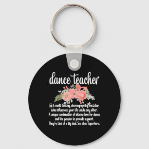 Tanzlehrer Wertschätzung Frauen schwarze Klicks pa Schlüsselanhänger