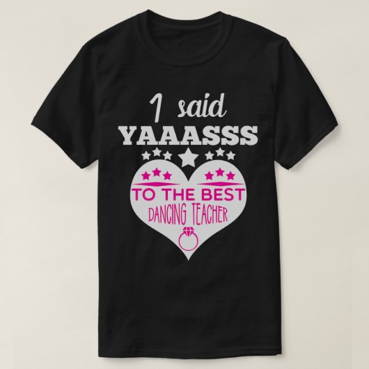 TanzlehrerBachelorette Hen Night T-Shirt (Design vorne)